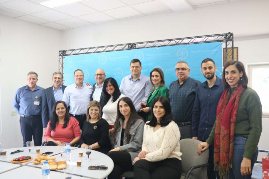 إدارة بنك مركنتيل في الناصرة توطّد علاقاتها مع المستشفيات الثلاثة في المدينة